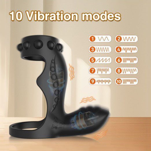 Vibrating Cock Ring (4.5 × 5.1 × 11.8 cm)