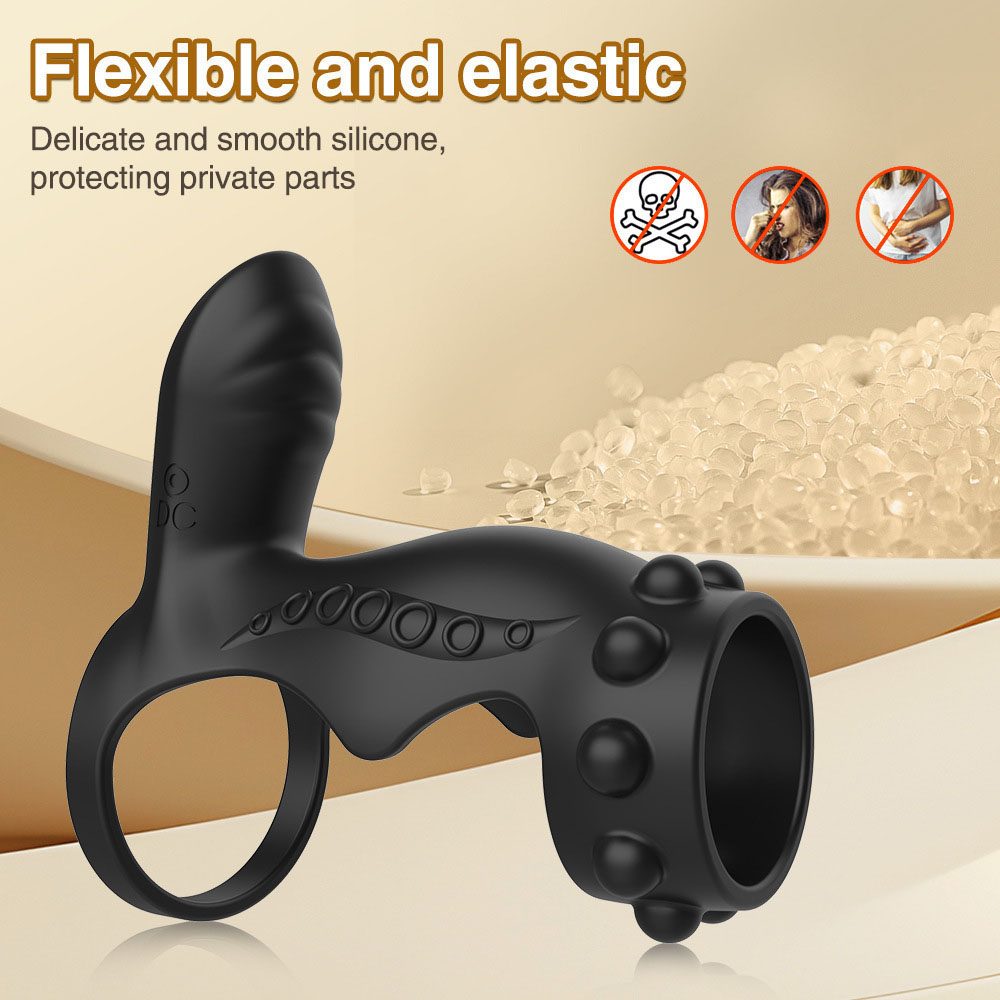 Vibrating Cock Ring (4.5 × 5.1 × 11.8 cm)