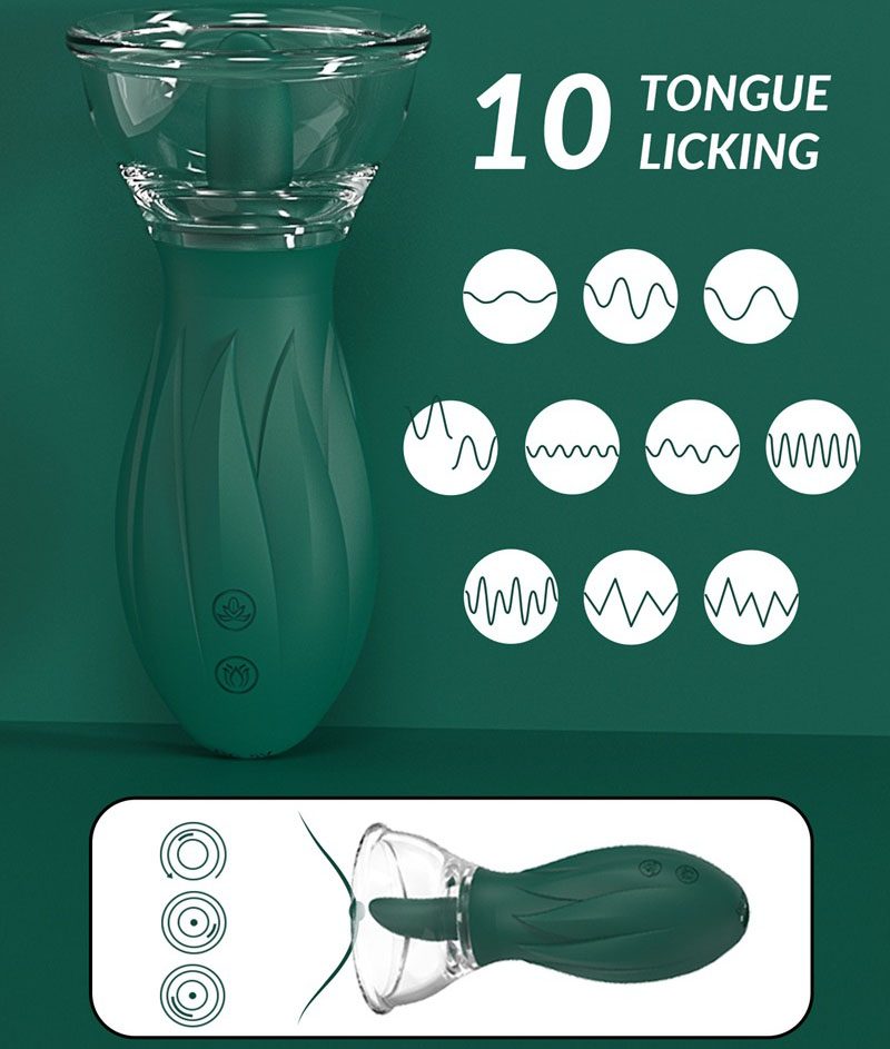 Licking Suction Vibrator