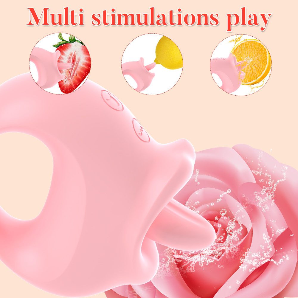 Licking Tongue Vibrator – Pink or Red