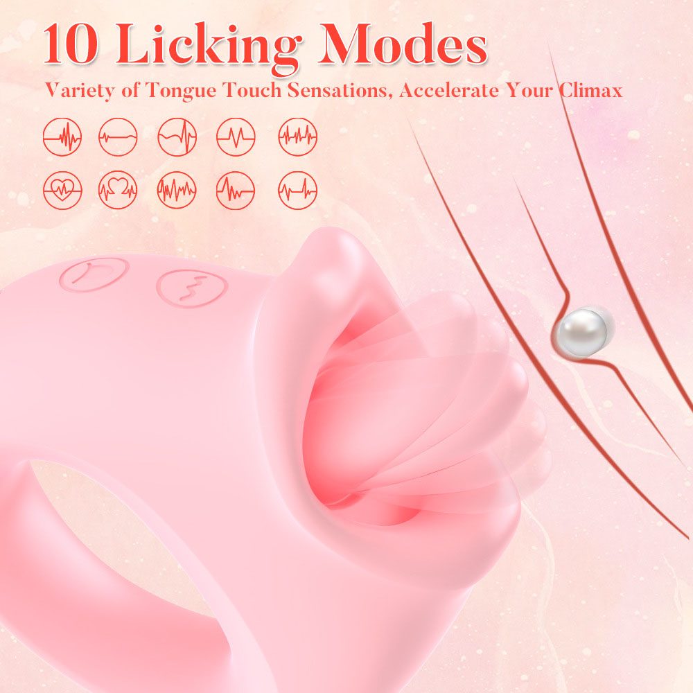 Licking Tongue Vibrator – Pink or Red