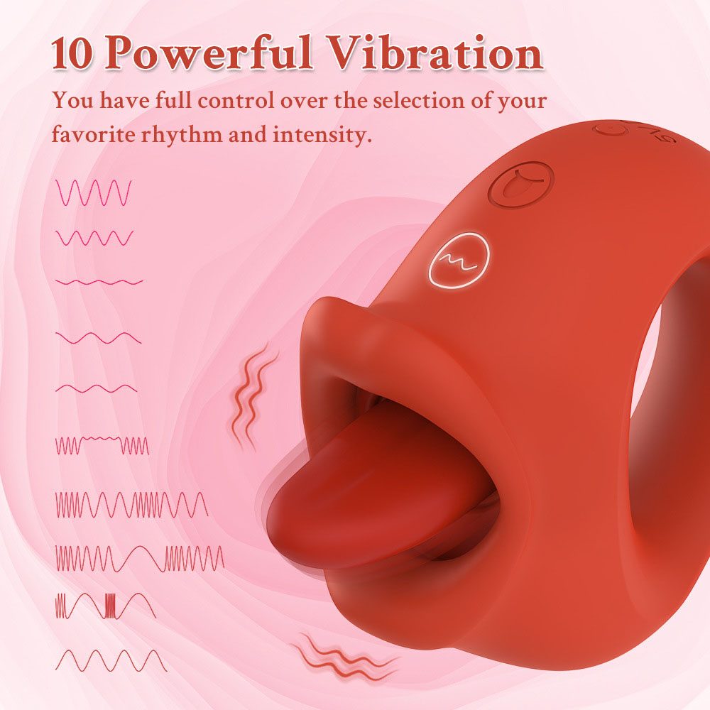Licking Tongue Vibrator – Pink or Red
