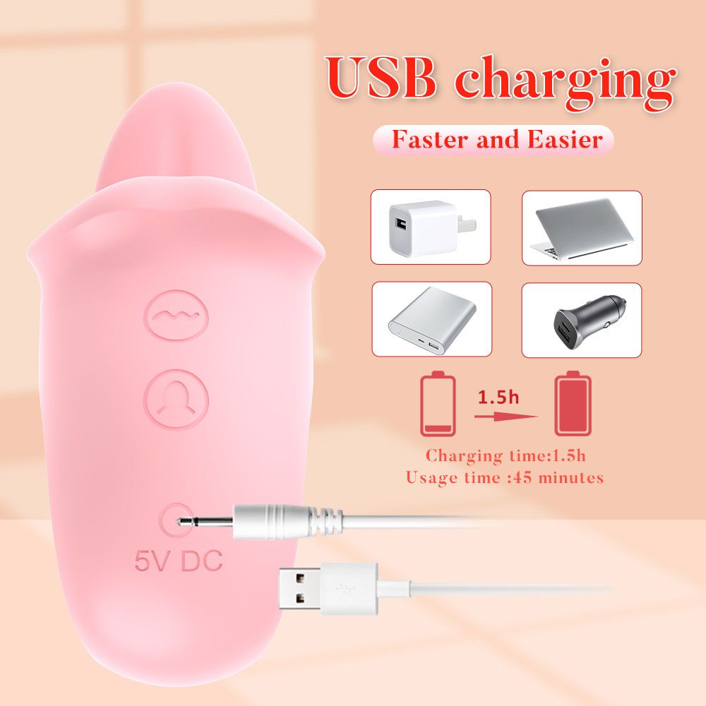 Licking Tongue Vibrator – Pink or Red