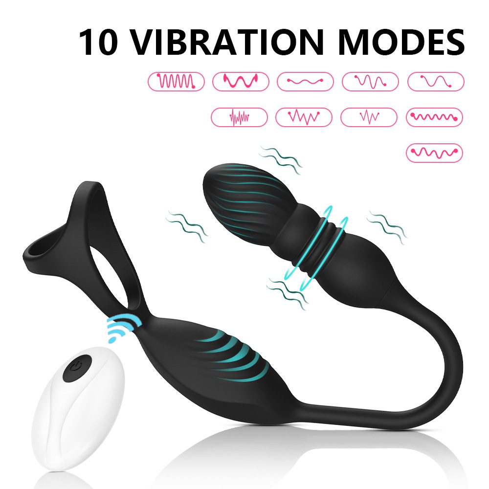 Vibrador anal telescópico