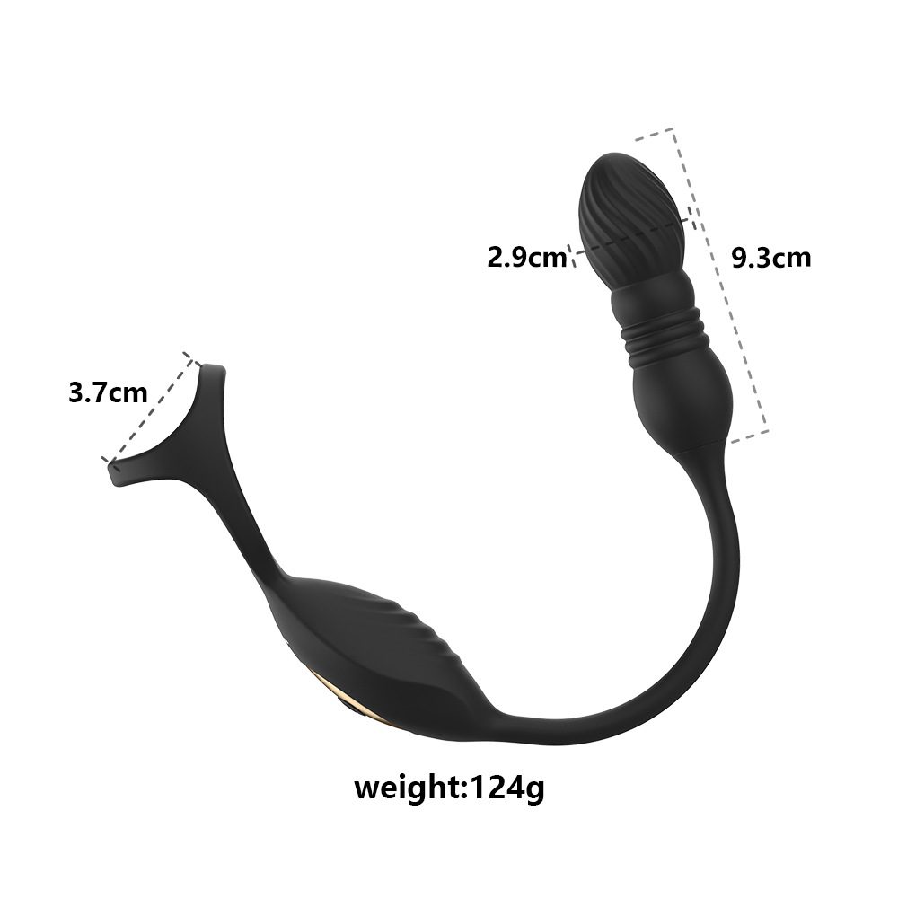 Vibrador anal telescópico
