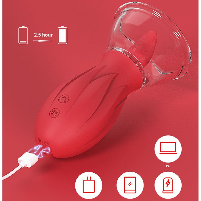 G-spot Rose Tongue Vibrator