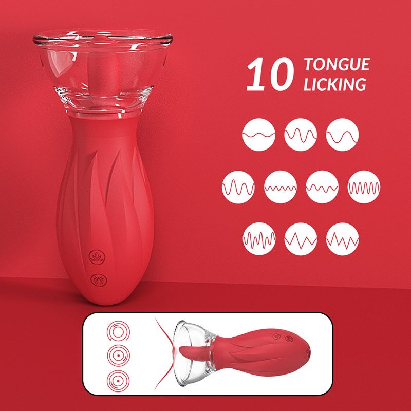 G-spot Rose Tongue Vibrator