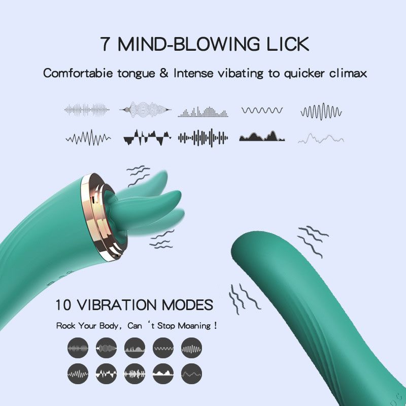 Vibrateur à langue à succion