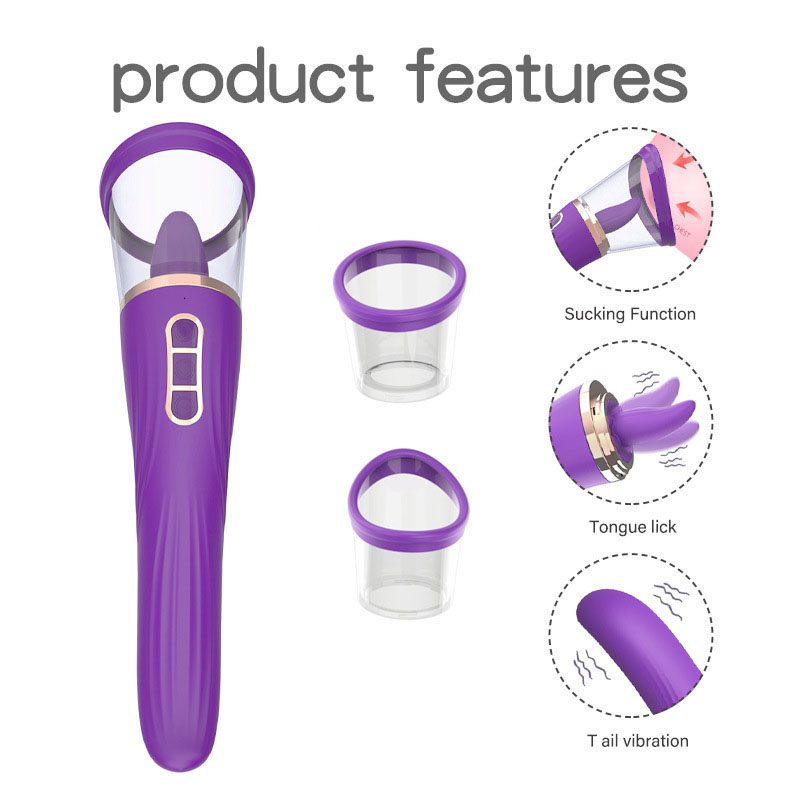 Vibrateur à langue à succion
