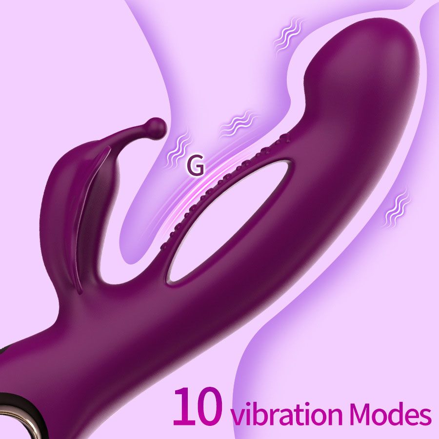 Butterfly Rabbit Vibrator in Silicone & ABS