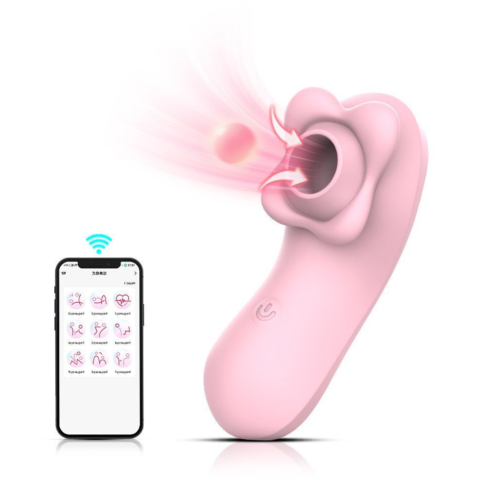 Licking Suction Vibrator in Silicone & ABS