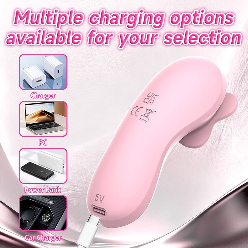 Licking Suction Vibrator in Silicone & ABS