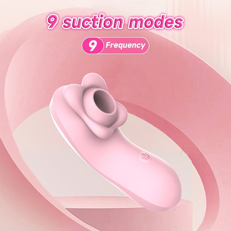 Licking Suction Vibrator in Silicone & ABS