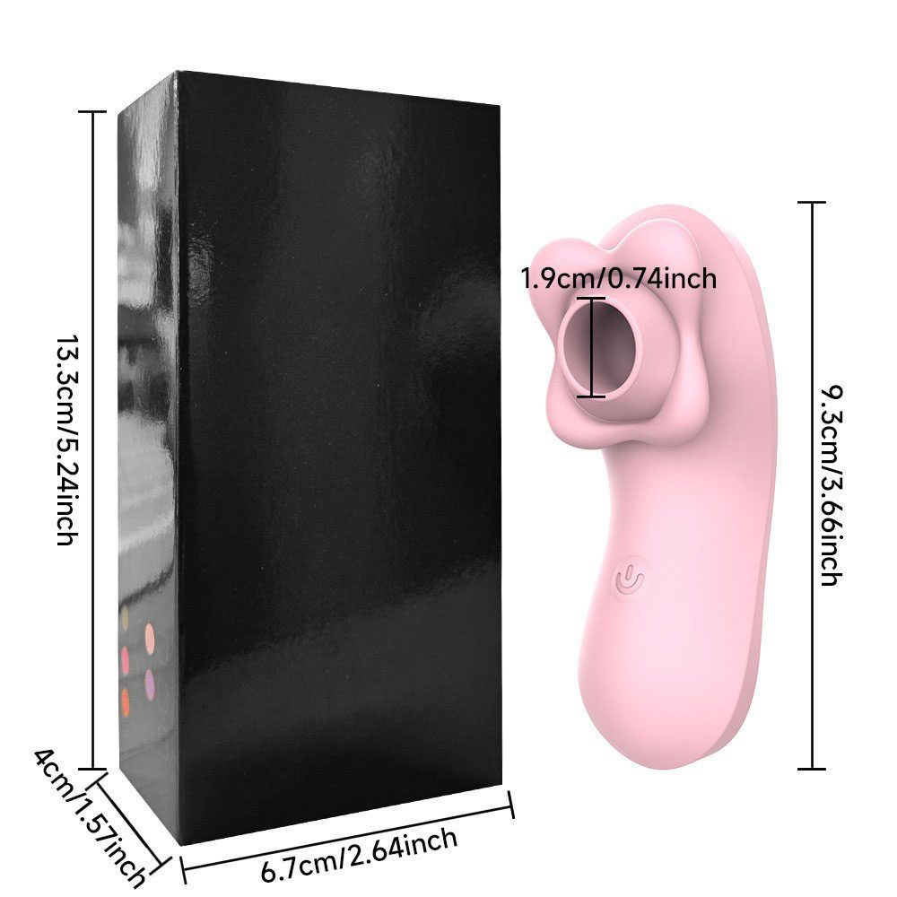 Licking Suction Vibrator in Silicone & ABS