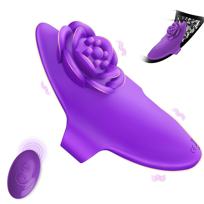 Rose Finger Vibrator in Silicone & ABS