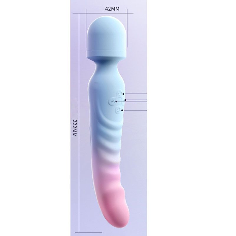 Twin Double Vibrator – Blue