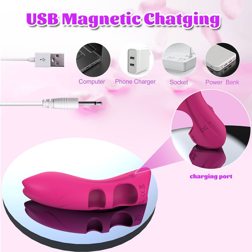 Vibratore per dito vibrante in silicone