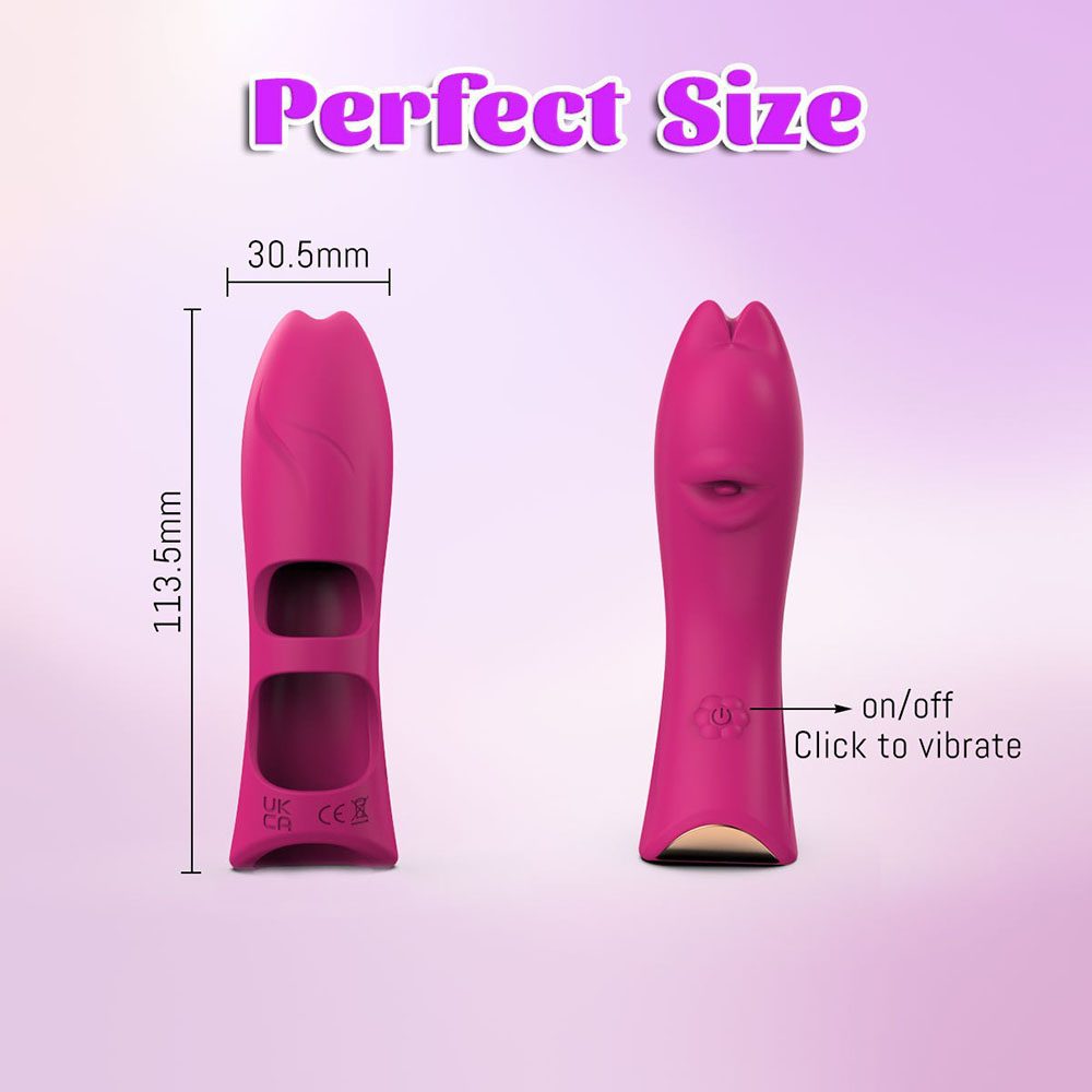 Vibratore per dito vibrante in silicone