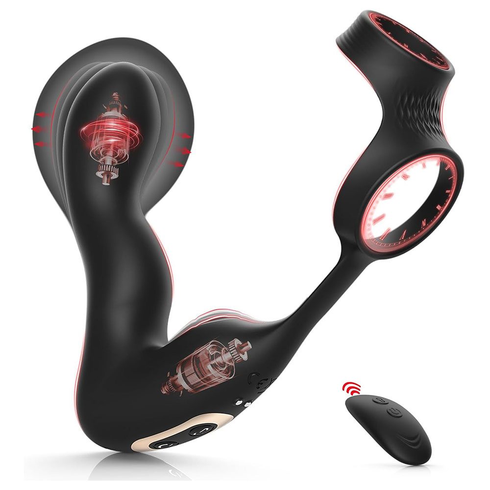 Plug anal vibrant en silicone & ABS