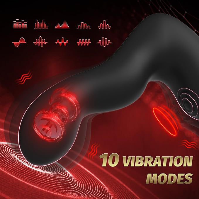 Vibrating Butt Anal Plug in Silicone & ABS