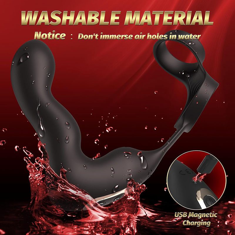 Vibrating Butt Anal Plug in Silicone & ABS
