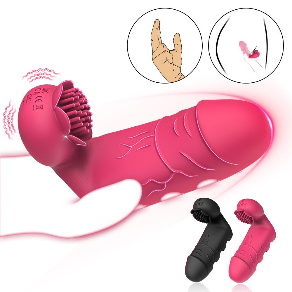 Vibrador de dedo – Rojo o Negro