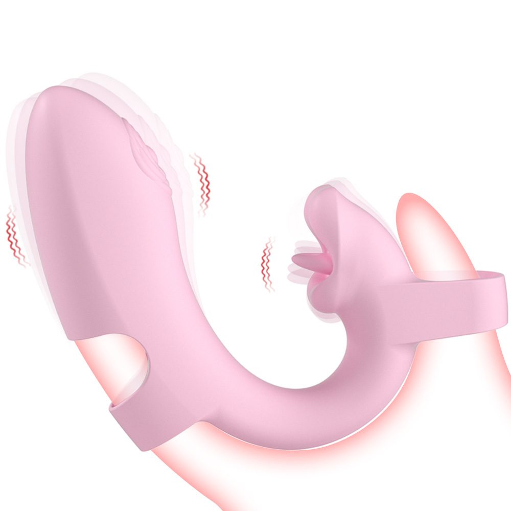 Vibrador de dedo – rosa o rojo