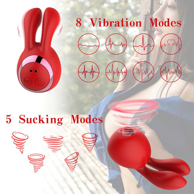 Clitoral Suction Vibrator (10.2 × 5.2 cm)