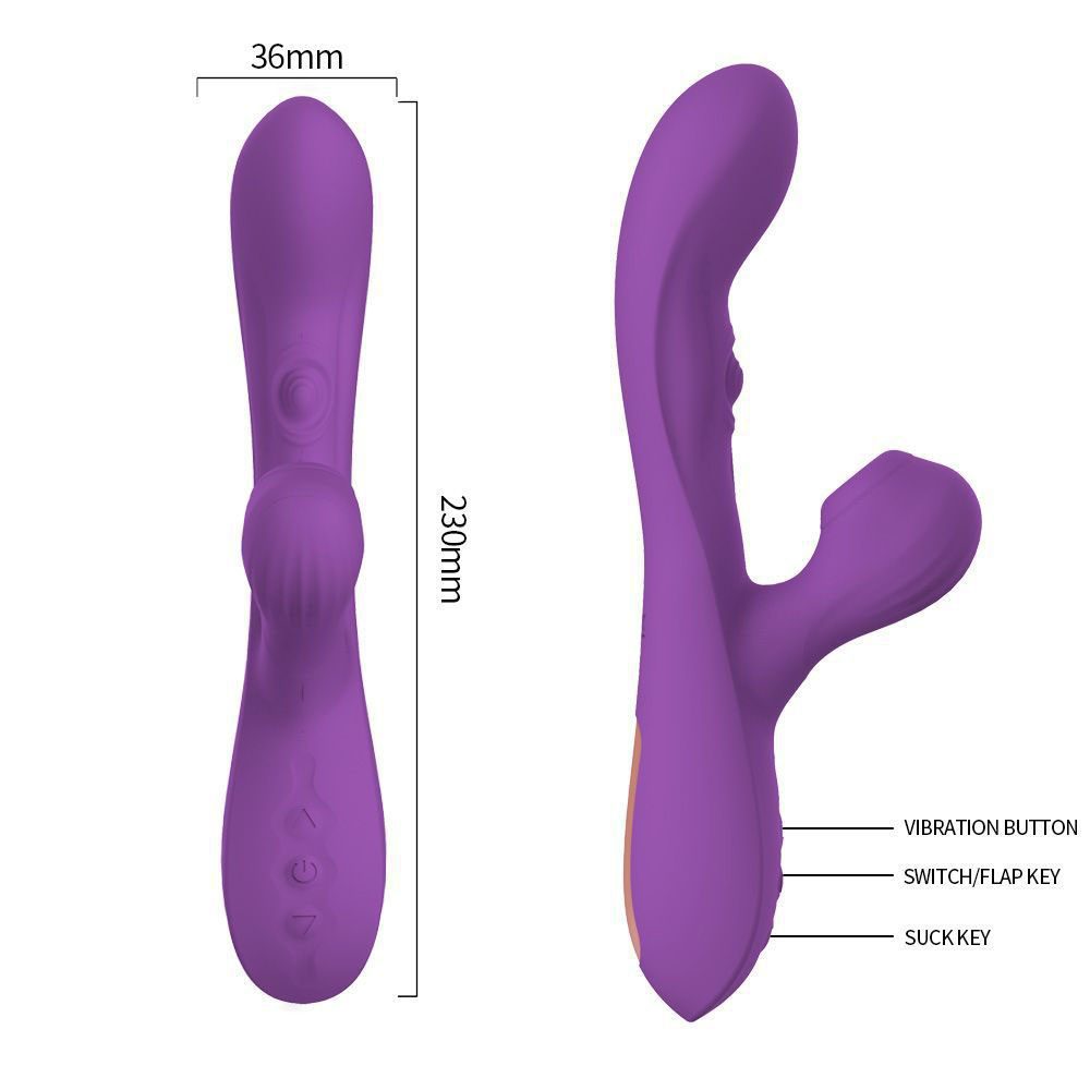 Suction Rabbit Vibrator (23 × 3.6 cm)