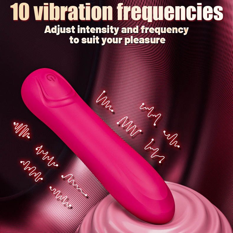 Mini vibratore a proiettile in silicone e ABS
