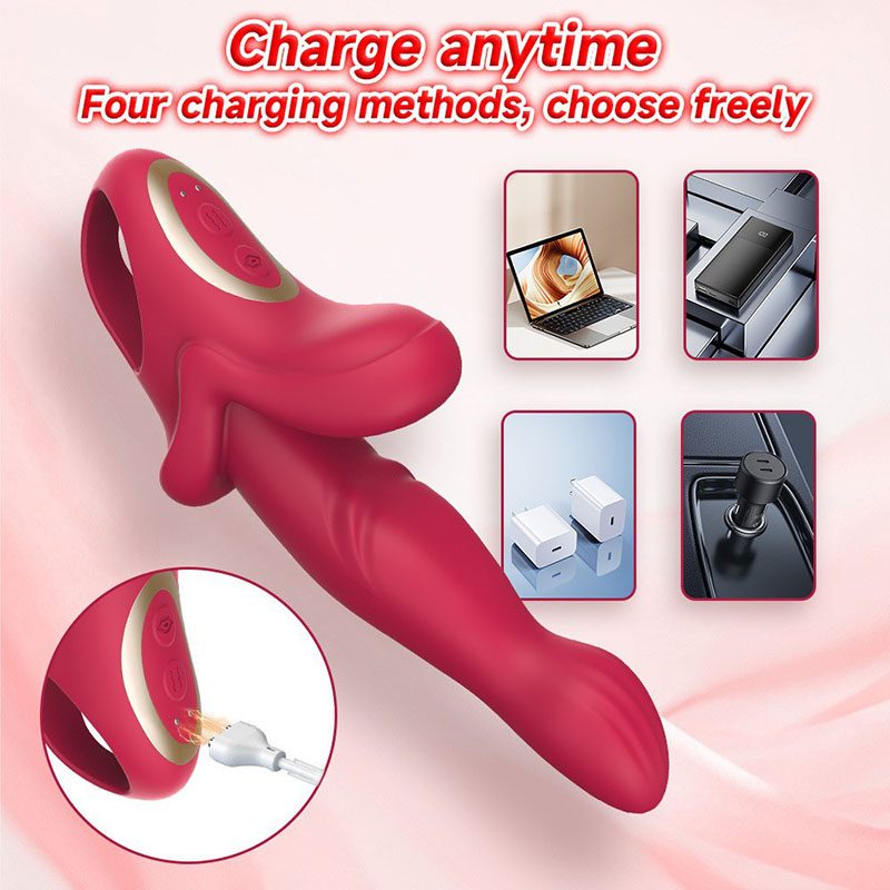 Telescopic G-spot Vibrator – Red