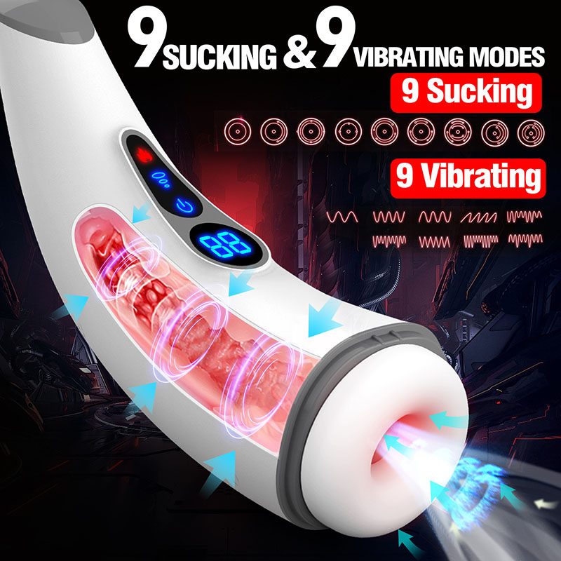 Vibrating Masturbator – White