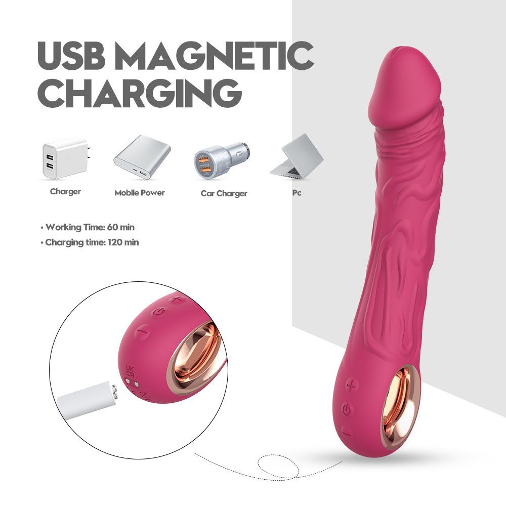 Realistic Vibrating Wand Massager