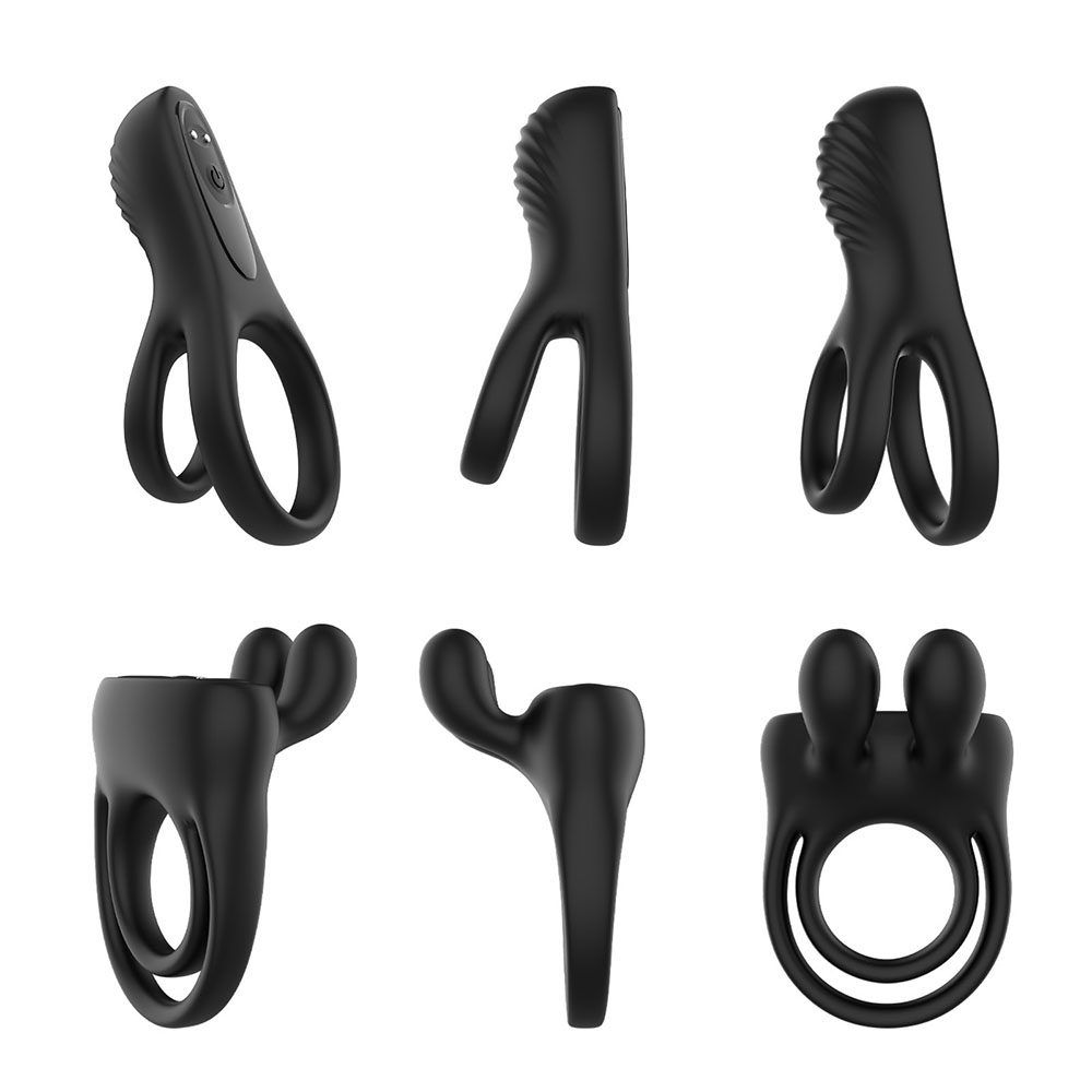 Anillo de pene vibratorio (set de 2 piezas)