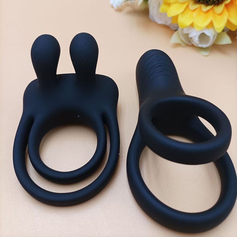 Anillo de pene vibratorio (set de 2 piezas)