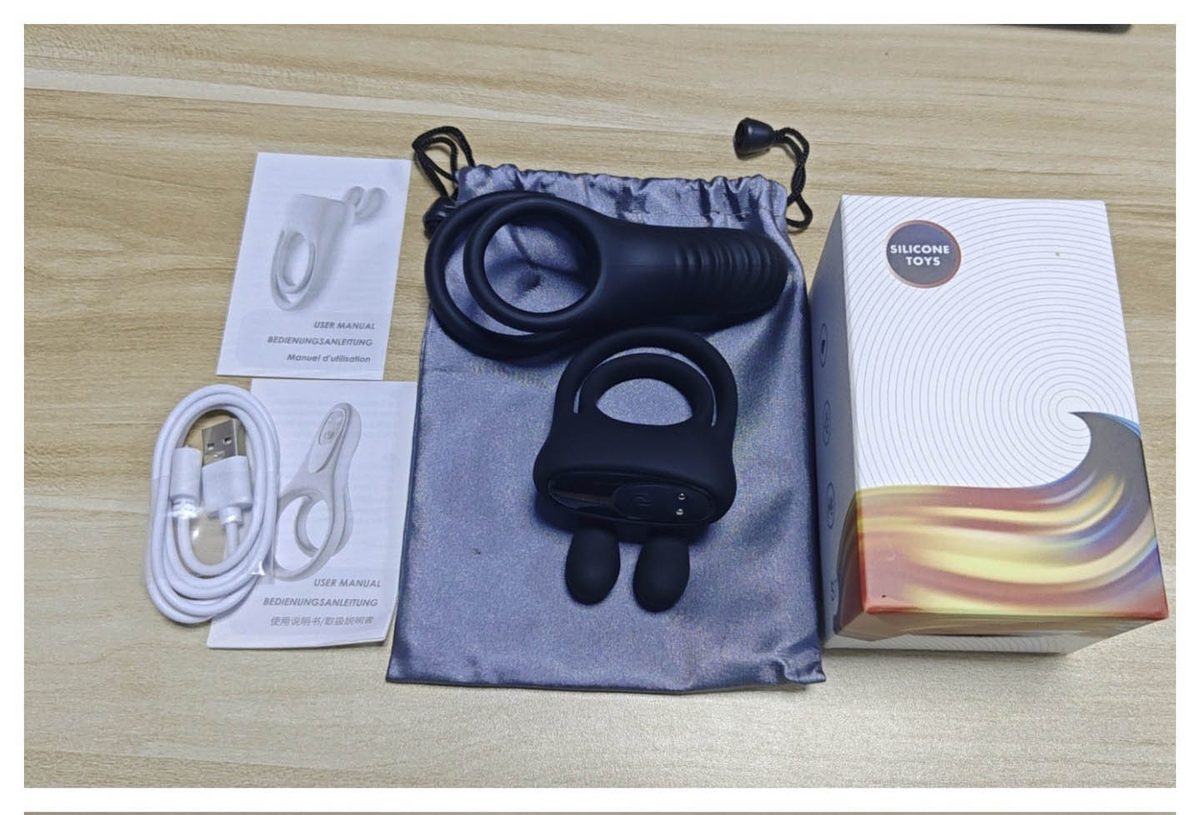 Anillo de pene vibratorio (set de 2 piezas)