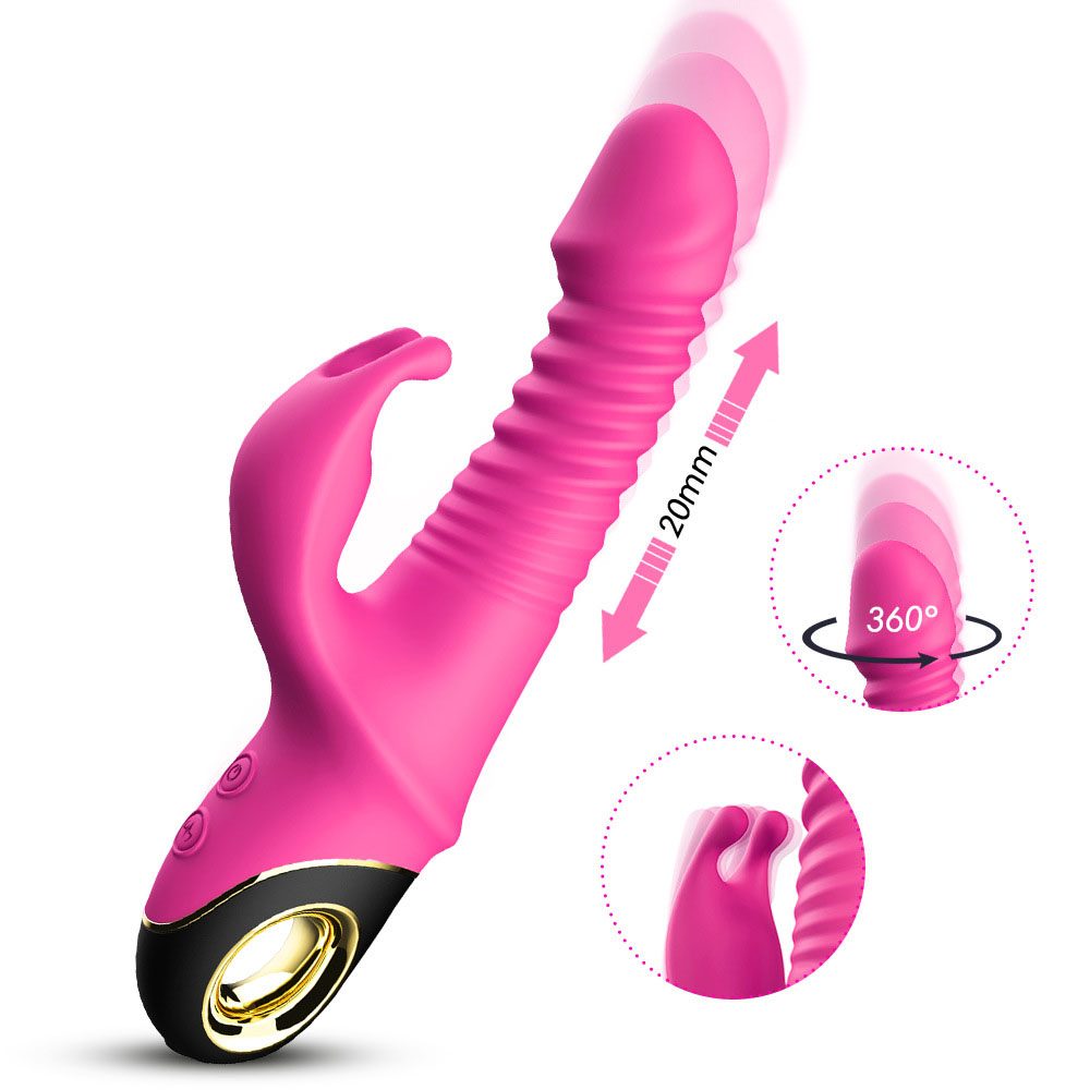 Telescopic Vibrating G-spot Vibrator in Silicone & ABS