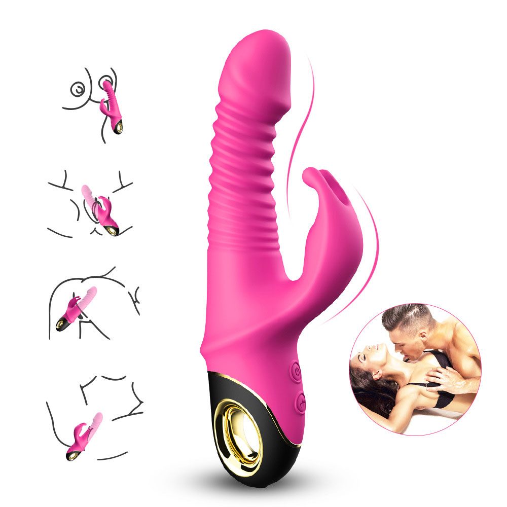 Telescopic Vibrating G-spot Vibrator in Silicone & ABS