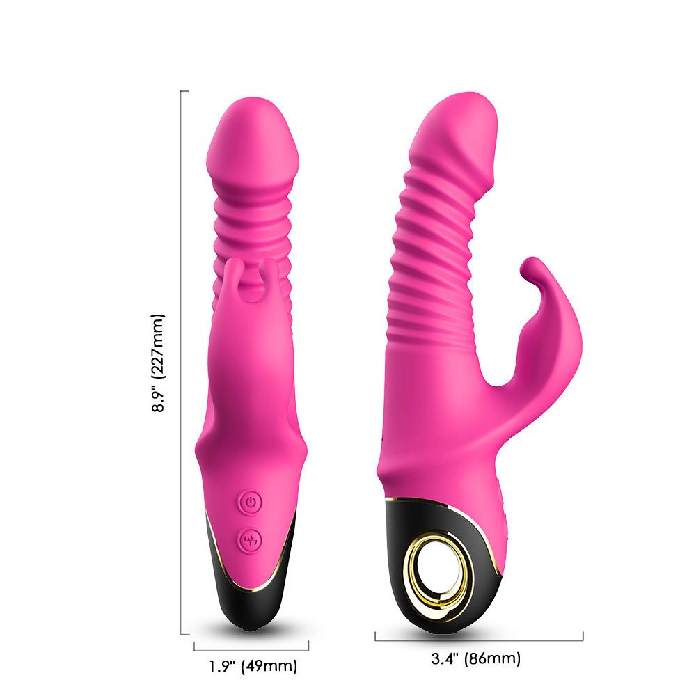 Telescopic Vibrating G-spot Vibrator in Silicone & ABS