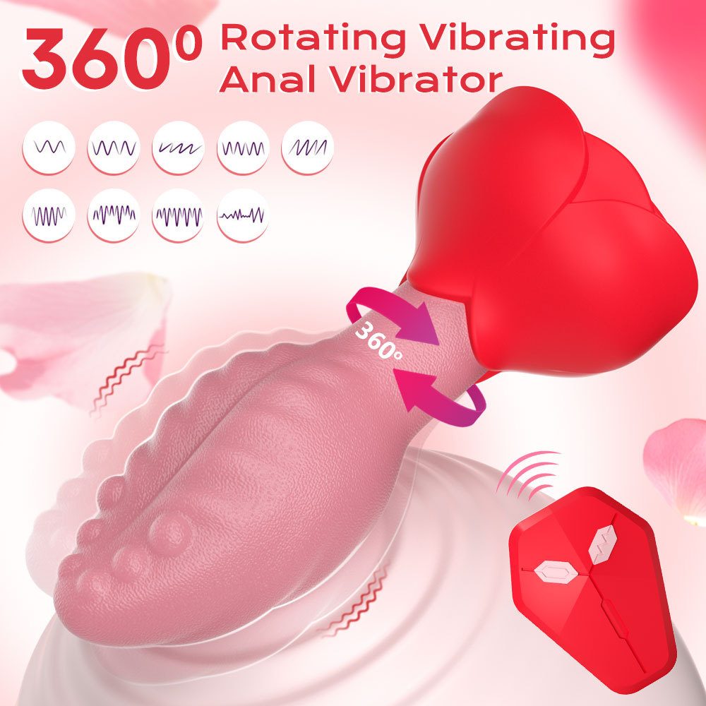 Vibrating Anal Plug – Red