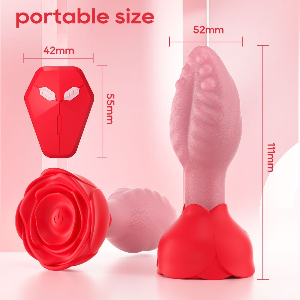 Vibrating Anal Plug – Red