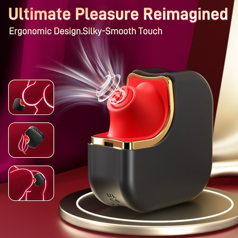 Vibratore con ventosa – Nero