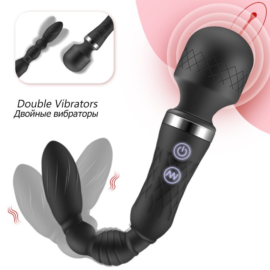 Vibratore doppio – Nero
