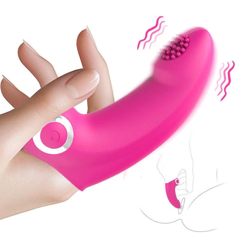 Vibrador de dedo en silicona y ABS