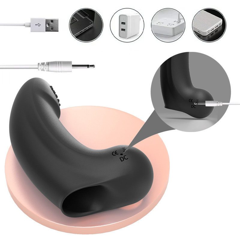 Vibratore per dito vibrante in silicone & ABS