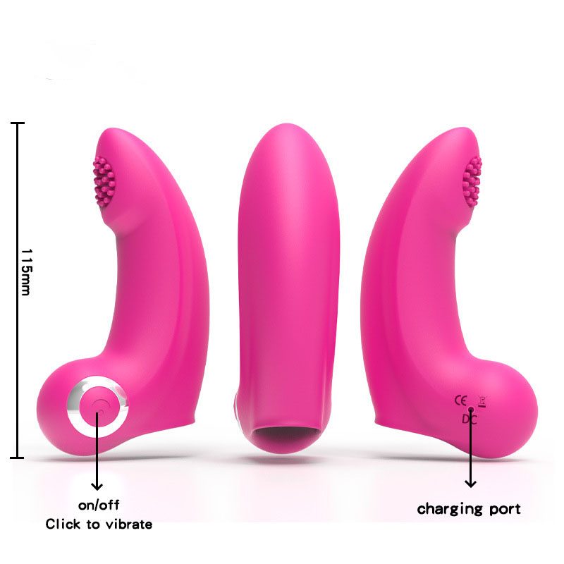 Vibratore per dito vibrante in silicone & ABS